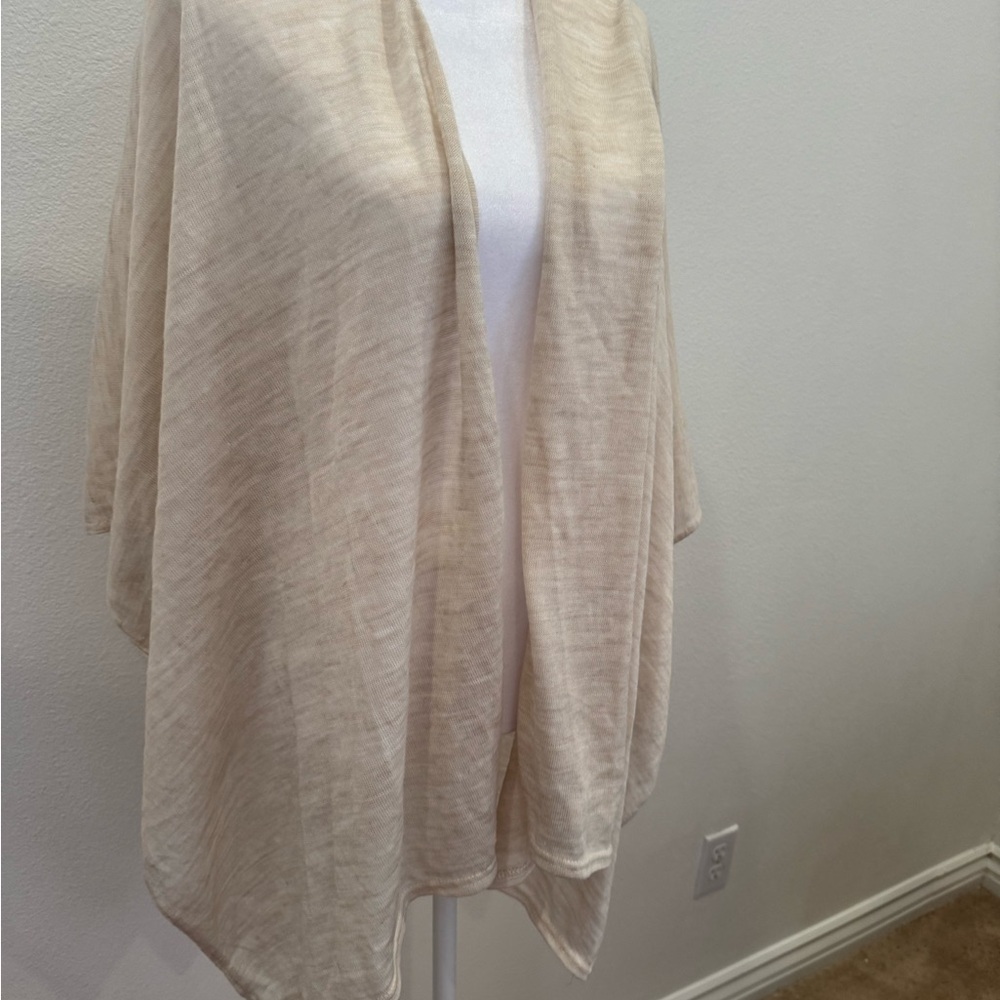 Cream Open Front shawl